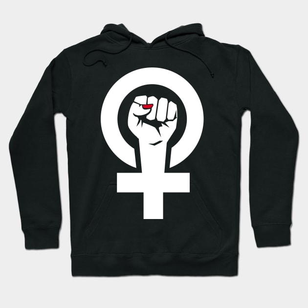 Feminist Fist T Shirt - Women's March - Women's Rights Gift Hoodie by CheesyB